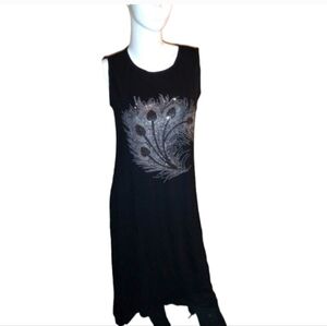 Dress/coverup with Sparkle Feather Design (NWT)